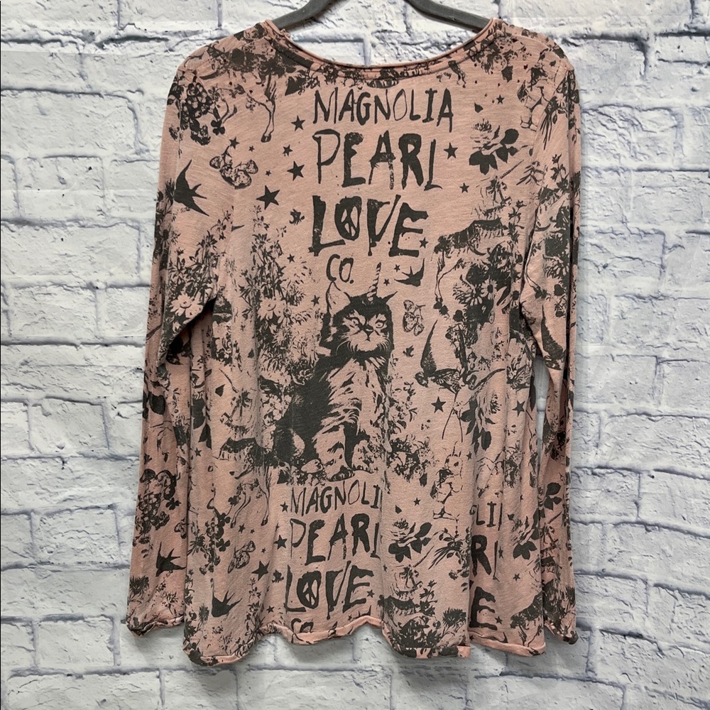NWT-Free People Magnolia Pearl Love Cat Long Sleeve - Picture 9 of 9
